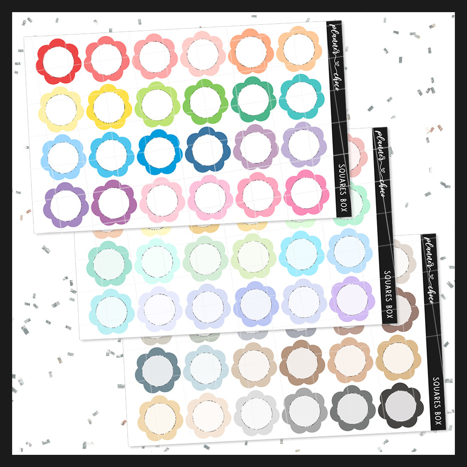 Scalloped Circle Boxes – plannerchoco