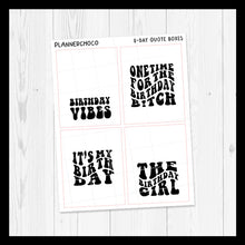 Load image into Gallery viewer, Birthday / Quote Full box 5.0 / Foiled