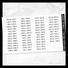 Load image into Gallery viewer, 2025 Weekly Planning Labels