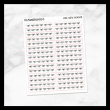 Load image into Gallery viewer, Line Bow / Header 1.0 / Foiled