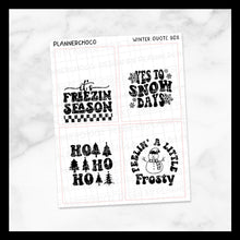 Load image into Gallery viewer, Winter / Retro Quote Full Box 2.0 / Foiled