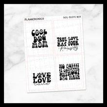 Load image into Gallery viewer, Dog / Retro Quote Box 1.0 / Foiled