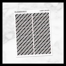 Load image into Gallery viewer, Candy Cane / Pattern Header / Foiled