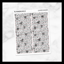 Load image into Gallery viewer, Clover / Line Pattern Header / Foiled