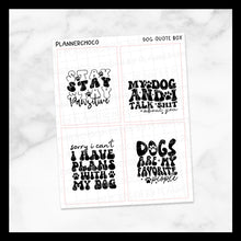Load image into Gallery viewer, Dog / Retro Quote Box 2.0 / Foiled