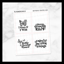 Load image into Gallery viewer, Butterfly / Retro Quote Full Box / Foiled