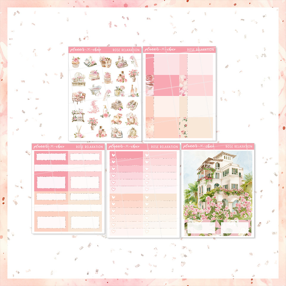 Rose Relaxation / weekly add on – plannerchoco