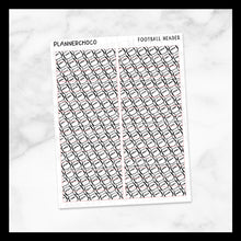 Load image into Gallery viewer, Football / Pattern Header / Foiled