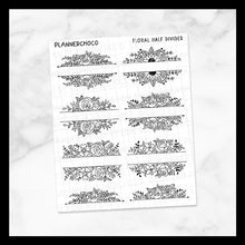 Load image into Gallery viewer, Floral / Half Divider 2.0 / Foiled