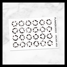 Load image into Gallery viewer, Retro Checker / Hole Reinforcements / Foiled