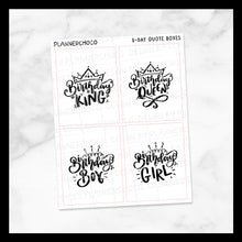 Load image into Gallery viewer, Birthday / Quote Full box 1.0 / Foiled