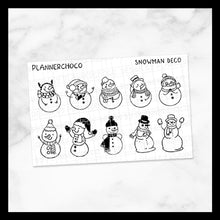 Load image into Gallery viewer, Snowman / Deco / Foiled