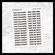 Load image into Gallery viewer, Halloween / Script Header / Foiled