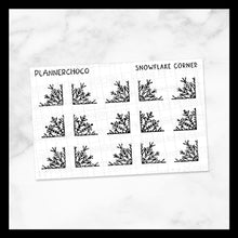 Load image into Gallery viewer, Snowflake / Corner / Foiled