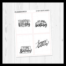 Load image into Gallery viewer, Birthday / Quote Full box 3.0 / Foiled