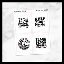 Load image into Gallery viewer, Peace / Quote Full Box 1.0 / Foiled