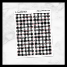 Load image into Gallery viewer, Strawberry Plaid / Header / Foiled