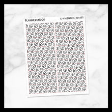 Load image into Gallery viewer, Peace Heart / Pattern Header / Foiled