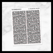 Load image into Gallery viewer, Hypnotic Heart / Pattern Header / Foiled