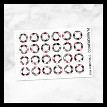 Load image into Gallery viewer, Strawberry Plaid / Hole Reinforcements / Foiled