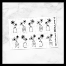 Load image into Gallery viewer, Sunflower / Vase Deco / Foiled