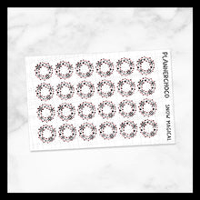 Load image into Gallery viewer, Snow Magical / Hole Reinforcements / Foiled