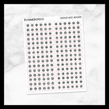 Load image into Gallery viewer, Snowflake / Solid Header / Foiled