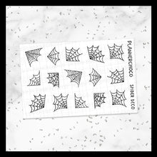 Load image into Gallery viewer, Web / Corner Deco / Foiled