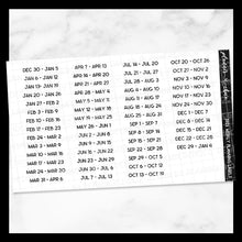 Load image into Gallery viewer, 2025 Weekly Planning Labels
