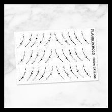 Load image into Gallery viewer, Moon / Side Garland / Foiled
