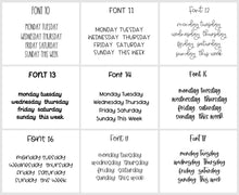 Load image into Gallery viewer, Days Script