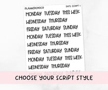 Load image into Gallery viewer, Days Script