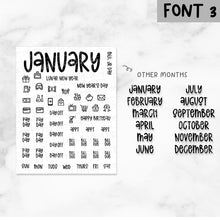 Load image into Gallery viewer, Monthly Overlay / Foiled