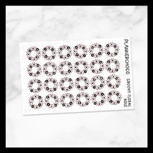 Load image into Gallery viewer, Groovy Floral / Hole Reinforcements / Foiled