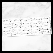 Load image into Gallery viewer, Groovy Floral / Garland Dangle Strip / Foiled