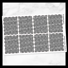 Load image into Gallery viewer, Groovy Floral / Checker Underlay / Foiled