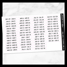 Load image into Gallery viewer, 2026 Weekly Planning Labels