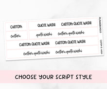 Load image into Gallery viewer, Custom Quote Washi V2 / Foiled