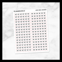 Load image into Gallery viewer, Line Bow / Header 2.0 / Foiled