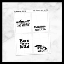 Load image into Gallery viewer, Zoo / Quote Full Box / Foiled