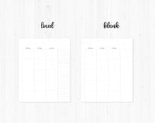 Load image into Gallery viewer, Undated Monthly v2 / A5 Wide Rings / Printable Inserts