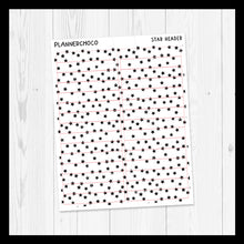 Load image into Gallery viewer, Star / Confetti Header 2.0 / Foiled