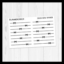 Load image into Gallery viewer, Solid Bow / Line Divider / Foiled