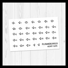 Load image into Gallery viewer, Heart / Date 1.0 / Foiled