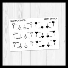 Load image into Gallery viewer, Heart / Corner / Foiled