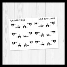 Load image into Gallery viewer, Solid Bow / Corner / Foiled