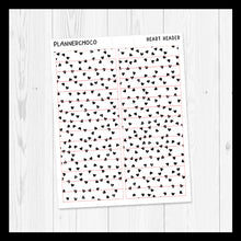 Load image into Gallery viewer, Heart V2 / Confetti Header / Foiled