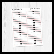 Load image into Gallery viewer, Solid Bow / Solid Header 2.0 / Foiled