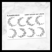 Load image into Gallery viewer, Cherry Blossom / Half Wreath / Foiled