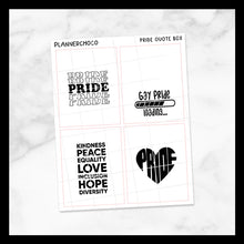 Load image into Gallery viewer, Pride / Quote Full Box 2.0 / Foiled